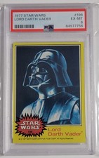 1977 Topps Star Wars #196 LORD DARTH VADER PSA 6 First Solo Card picture