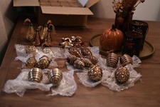 Balsam Hill Mercury Glass Ornament Set Of 24 Out Of Production New In Box picture