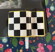 Rare RETIRED Nora Fleming “Checkered Flag” Mini A104 Racing Flag New picture