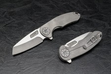 Curtiss Knives F3 Medium Wharny Flipper Knife SW Blade w/ Ti HDL STD Slim picture
