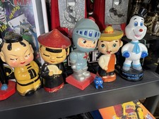 Antique & Vintage Chalk-ware Bobblehead Nodders Lot of 5 picture