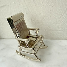 Vintage Rare Gas Butane Refillable Butane Lighters  Rocking Chair- 1980s picture