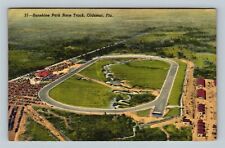 Oldsmar FL Aerial View Sunshine Park Race Course Florida c1949 Vintage Postcard picture