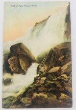 Vintage Niagara New York Niagara Falls American Falls Rock of Ages Postcard  picture