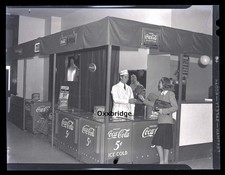 Coca Cola Exhibit 1940 Westinghouse Cooler Santa Claus Poster Sign Photo N Q9971 picture
