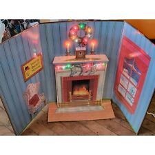 Telco Vintage motionette fireplace dimensional background display Xmas accessory picture