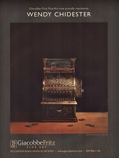 2009 WENDY CHIDESTER Art Gallery Exhibit cash register 1-Pg Magazine PRINT AD picture