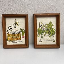 Vintage bathroom wall art pictures Set Of 2 Paint Glass picture