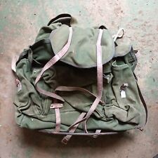 Vintage British Bergen Backpack With Frame And Leather Accents picture