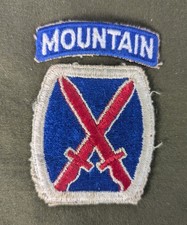 WW 2, U.S. 10th Mountain Division Patch picture
