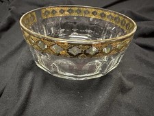 VTG ARCOROC 22 K GOLD BOWL MADE IN FRANCE  - CULVER VALENCIA PATTERN picture