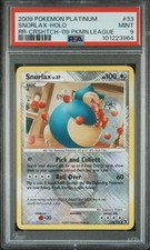 2009 Pokemon SNORLAX Lv.37 - 33/111 - Crosshatch Holo - Rising Rivals - PSA 9 picture