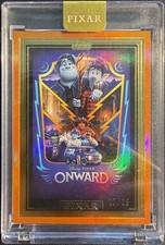2025 Topps Disney Pixar Gold Onward Wall Art Orange /25 Encased picture