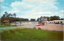 Rocky Mount, North Carolina Postcard HUNT'S MOTEL Highway 301 Roadside c1950s picture
