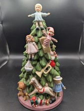 Vintage Schmid B Shackman 1988 Ceramic Light Up Christmas Tree Scene 12