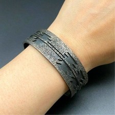 Vintage Jacob Irene Livingston Navajo Zuni Silver Bracelet Cuff 6-5/8