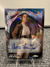 Topps 2026 Star Wars Chrome Auto Carrie-Anne Moss Jedi Master Indara #111 picture
