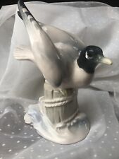 Enesco Seagull Bird Ceramic 8” Tall Japan Figurine Beach Orig Sticker White Gray picture