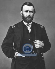 PRESIDENT ULYSSES S. GRANT IN CIVIL WAR UNIFORM PORTRAIT 8X10 B&W PHOTO picture