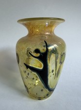 Signed Elodie Holmes 2009 Liquid Light Firedancer Dancing Figure Art Glass Vase picture