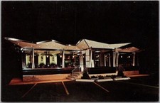 North Wilbraham, Massachusetts Postcard K'S RESTAURANT Night View c1960s Chrome picture