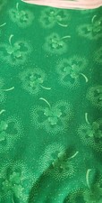 BT YARD Green Shamrock  Clover 100% Cotton Fabric St. Patricks Day Irish sports picture