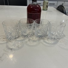 Woodford Reserve Glencairn Crystal Rocks Glasses Bourbon Whiskey Set of 4 picture