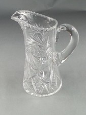 Vintage Cut Clear Glass Pitcher picture