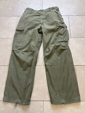 Vintage 60s OG 107 Poplin Class 1 Tropical Jungle Trousers Military Pants 32x30 picture