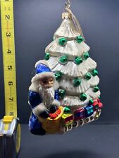 Christopher Radko LAST STOP  Christmas Tree Toy Train Ornament 97-262-HT LTD ED. picture
