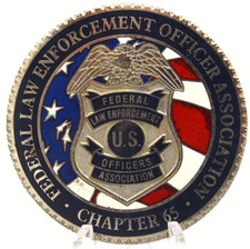 FLEOA Chapter 65 Nebraska Iowa Federal Law Enforcement Challenge Coin 1.75