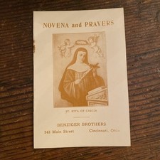 VTG St Rita of Cascia Novena and Prayers Benziger Brothers Catholic Booklet picture