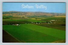 Salinas Valley CA-California, Aerial View, Vintage Postcard picture