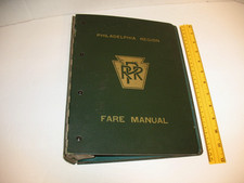 Vintage PRR Pennsylvania Railroad Philadelphia Region Fare Manuel Binder-empty picture