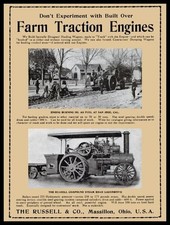 1906 Russell Farm Traction Engines, Massillon, OhiO New Metal Sign: 12x16