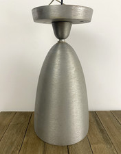 VTG MCM Industrial Prescolite Swiv-O-Lite Spun Aluminum Bullet Cone Light WORKS picture