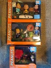 NIB Vtg Complete Figure Set Great Pumpkin Charlie Brown Lot of 3 Boxes Snoopy picture