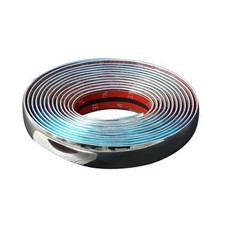 Universal Car Side Door Sticker Chrome Strip Moulding Bumper Protector Tape Trim picture