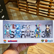 Medicom Toy BE@RBRICK DesignerCon DCON Artist Series Three 5pc Figure Set SEALED picture