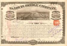 J. Pierpont Morgan Signs St. Louis Bridge Co. - Autographed Stocks & Bonds picture