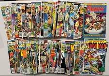 MARVEL COMICS lot of 62 Bronze 1970's Avengers Iron Man Fantastic Four (1323) picture