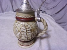 1977 Avon Sailing Ships Ceramic Handcrafted Lidded Beer Stein picture