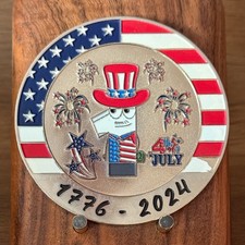 4th Of July 1776‑2024 AR Subscribers Milestone Challenge Coin  W#20 picture