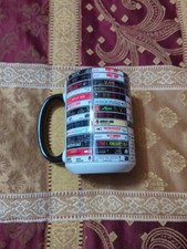 15oz Cool multiple different bands ceramic mug large cassette tapes picture
