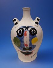 PICASSO ~LIVING FACE 1963~ 12” CERAMIC JUG W/HANDLES  MASTERPIECE EDITIONS LTD. picture
