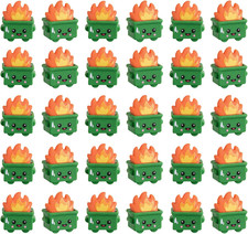 30 Pcs Mini Dumpster Trash Shape with Fire Figurines Tiny Resin Dumpster Fire picture