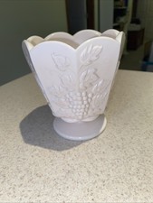 Napco Milk Glass Vase - Pink picture