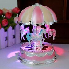 Toys for Girls Carousel Music Box Merry-Go-Round 3 LED Light Kids Baby Xmas Gift picture