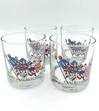 Set of 4 Halston 1992 USA Summer Olympics Sports Barware Glasses picture