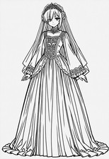 Ballroom Masque Anime Girl Waifu 4x6 Manga Art Sticker picture